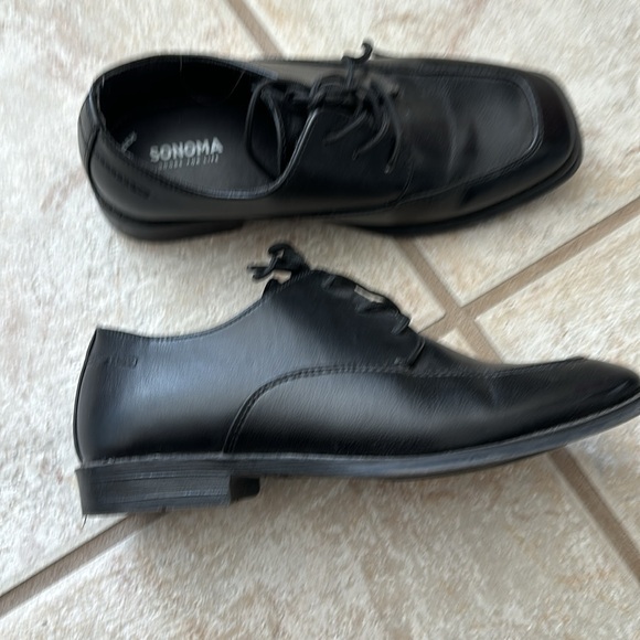 Sonoma black size 3 boys shoes - Picture 4 of 6